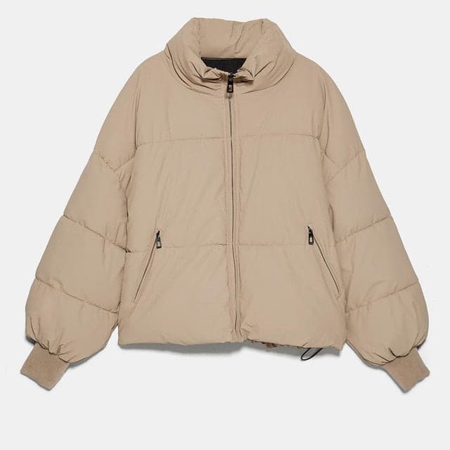 Dressbetty - Winter Zipper Pockets Female Warm Coat