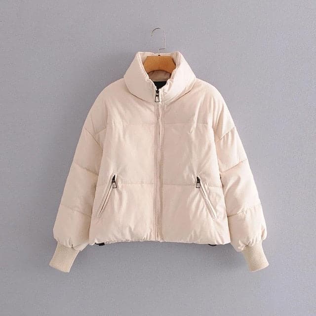 Dressbetty - Winter Zipper Pockets Female Warm Coat