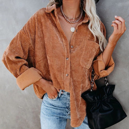 Corduroy Shirts Tops Blouses