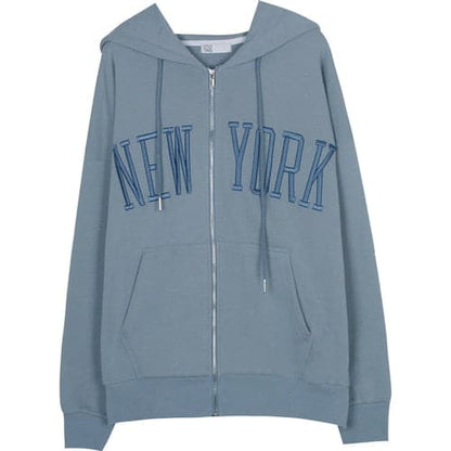 Dressbetty - Embroid Zip Up Hoodies
