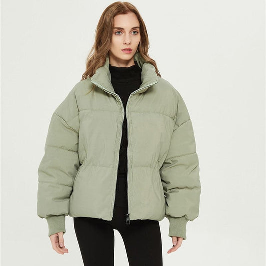 Dressbetty - Winter Zipper Pockets Female Warm Coat