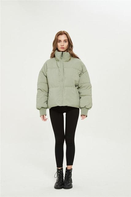 Dressbetty - Winter Zipper Pockets Female Warm Coat
