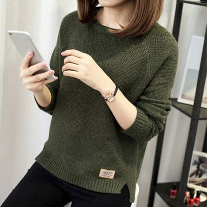 Dressbetty - Long Sleeve Top Knitted Shirt Blouse Sweatshirt Loose Jumper