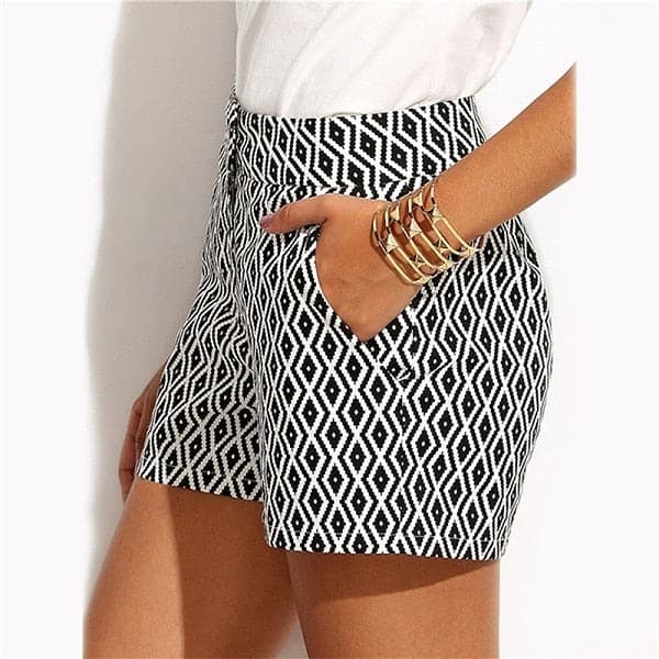 Woman Mid Waist Shorts