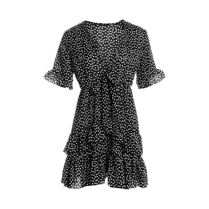 Dress Ruffle Short Mini Dress