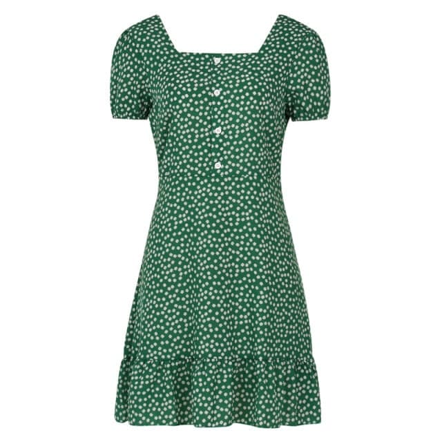 Dress Ruffle Short Mini Dress
