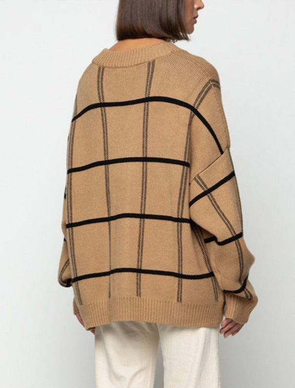 Lorra Plaid Cardigan