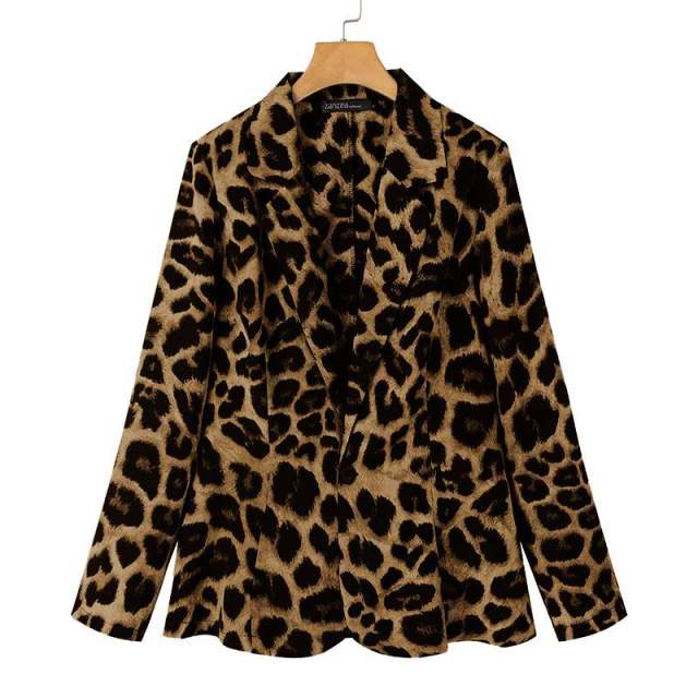 Dressbetty - Leopard Lapel Coats
