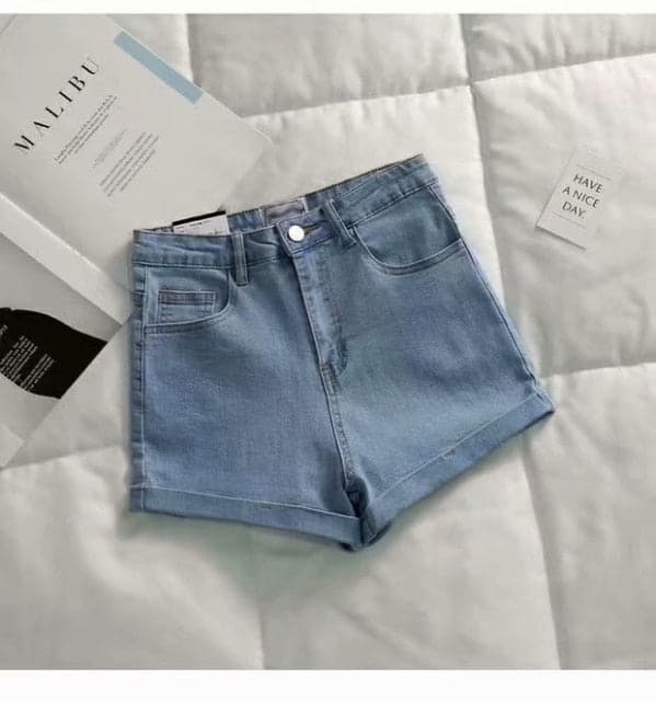 High Waist Denim Shorts