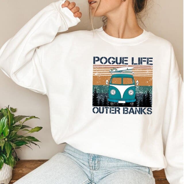 Pogue Life Pattern Carolina Retro Hoodies