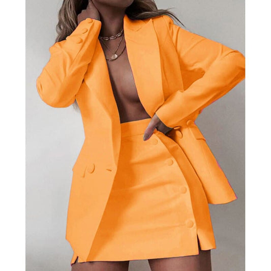 Candy Colour Coat + Shorts Set