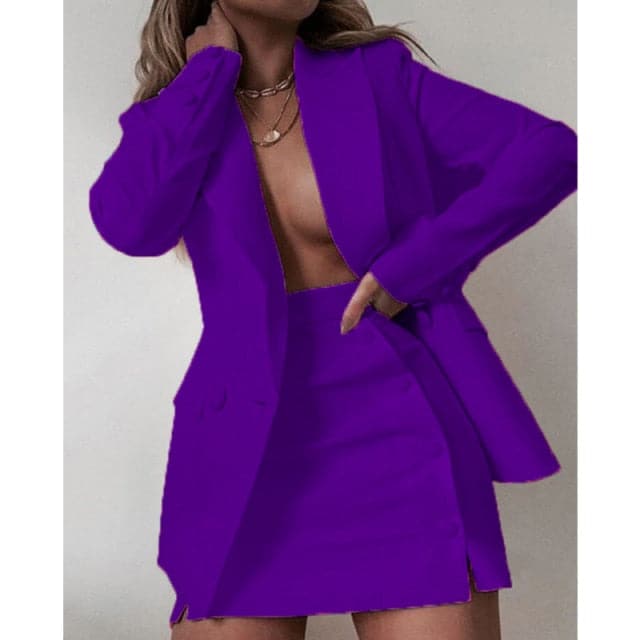 Candy Colour Coat + Shorts Set