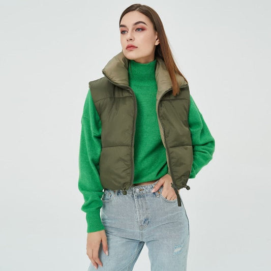 Dressbetty - Cardigan Waistcoat Thick Sleeveless Coat