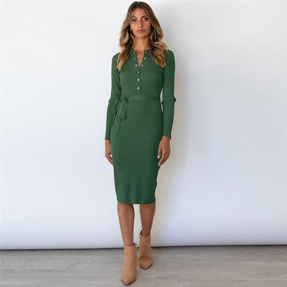 Dressbetty - Bandage Sweater Dress
