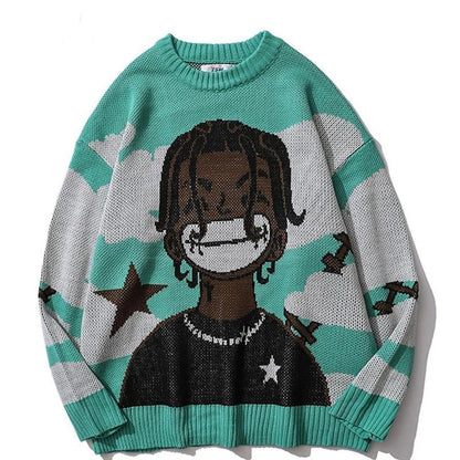 Pop Icon Pixel Knit Sweater