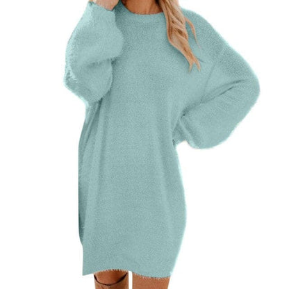 Dressbetty - Knit Turtleneck Sweater Dresses