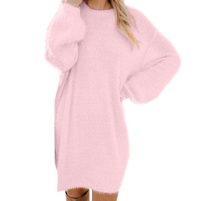 Dressbetty - Knit Turtleneck Sweater Dresses