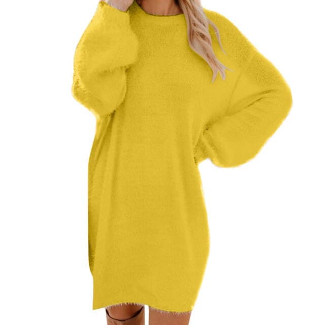 Dressbetty - Knit Turtleneck Sweater Dresses
