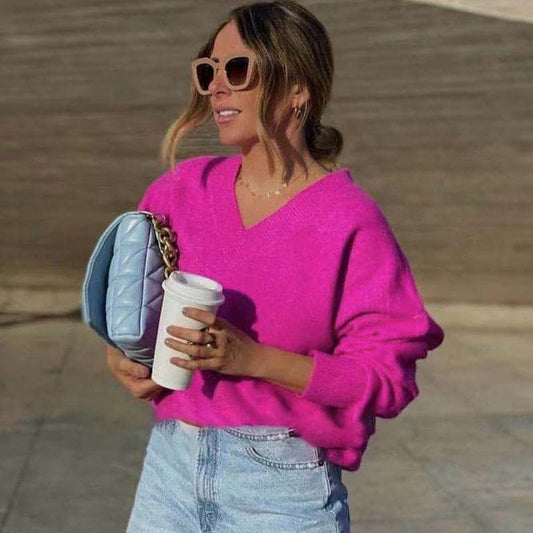 Dressbetty - Loose Long Sleeve Soft Sweaters