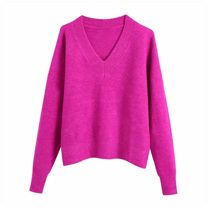 Dressbetty - Loose Long Sleeve Soft Sweaters