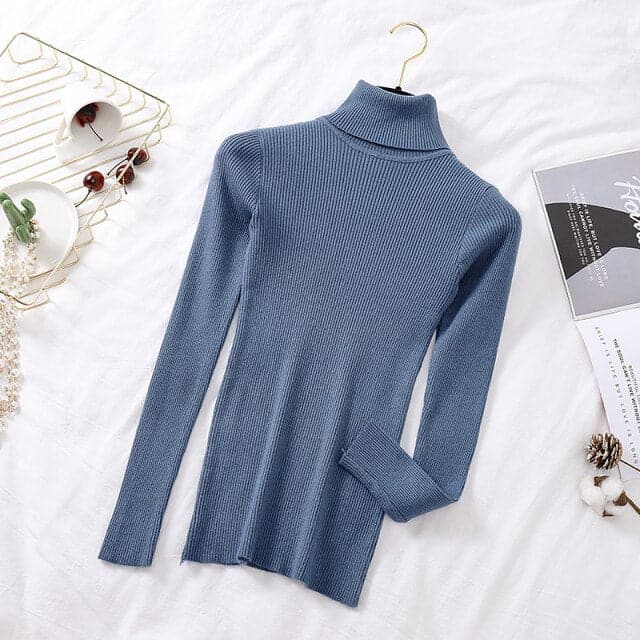 Dressbetty - Turtelneck Soft Slim Sweater