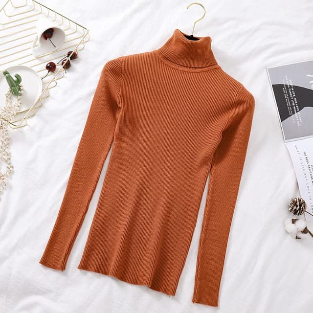 Dressbetty - Turtelneck Soft Slim Sweater