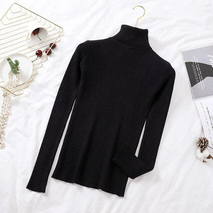 Dressbetty - Turtelneck Soft Slim Sweater