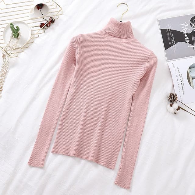Dressbetty - Turtelneck Soft Slim Sweater