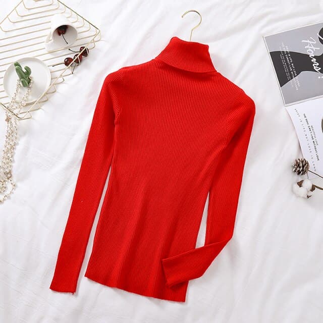 Dressbetty - Turtelneck Soft Slim Sweater