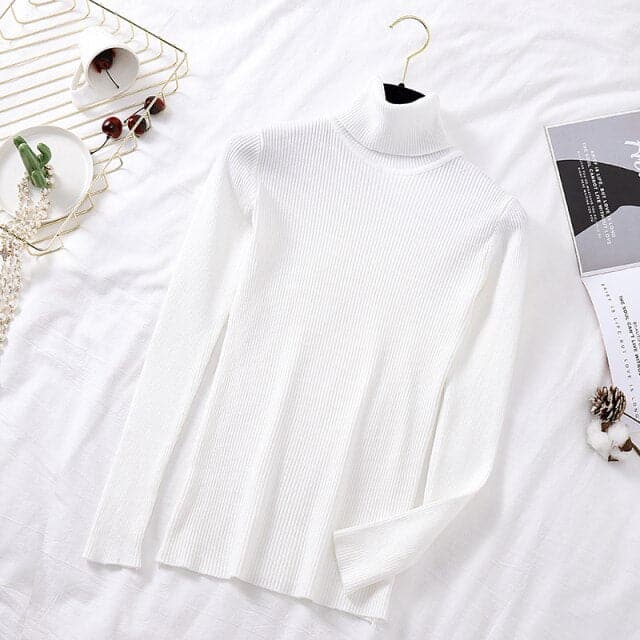 Dressbetty - Turtelneck Soft Slim Sweater