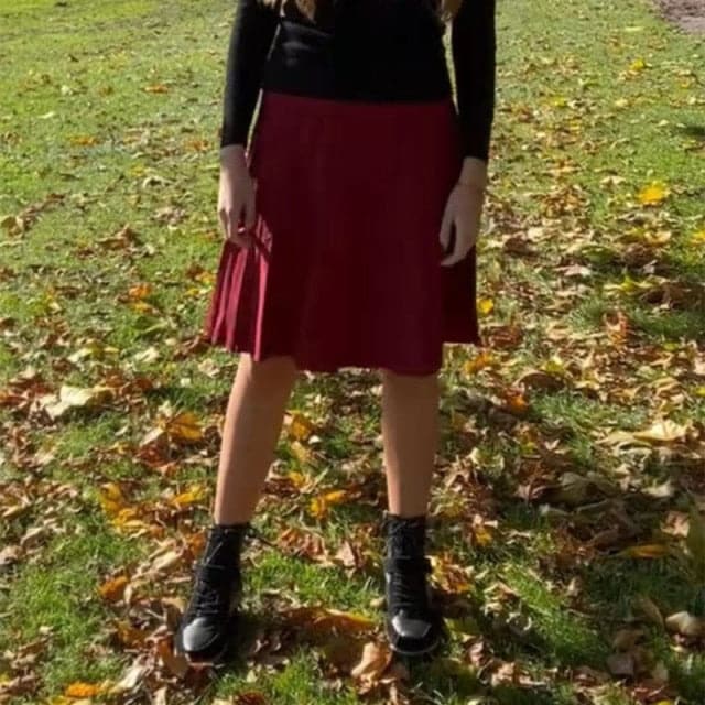 High Waist Knitted Pleated Skirts