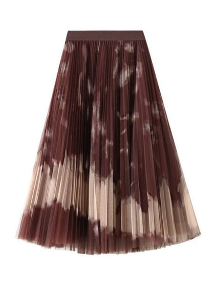 Nancy Pleated Chiffon Skirt