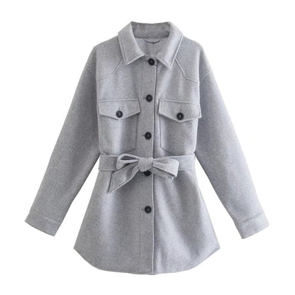 Dressbetty - Woolen Camel Soft Long Coats