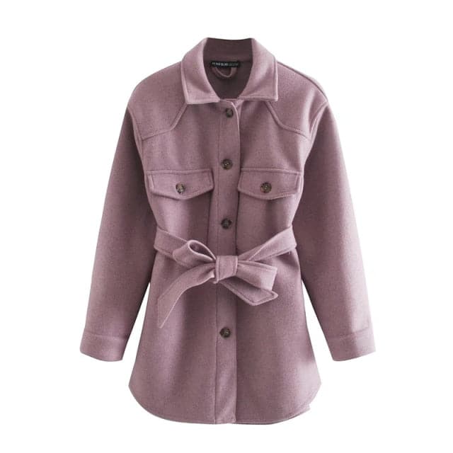 Dressbetty - Woolen Camel Soft Long Coats