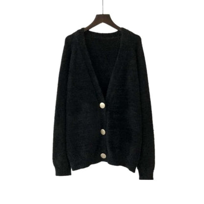 Dressbetty - V Neck Oversized Cardigan Sweaters