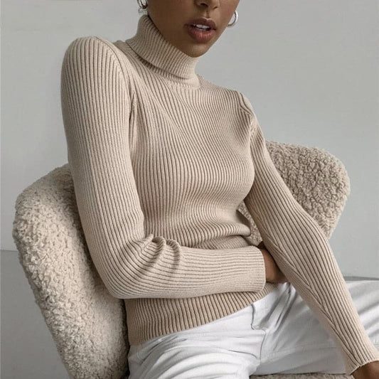 Dressbetty - Turtelneck Soft Slim Sweater