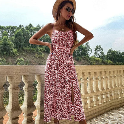 Summer Sleeveless Dress for Silk Maxi Robe Wedding Guest Long Dresses