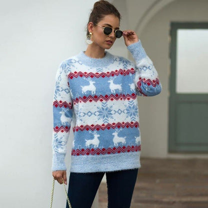 Dressbetty - Christmas Sweater Harajuku Knitted Little Penguin Cartoon Pullover O-neck Oversize Sweaters