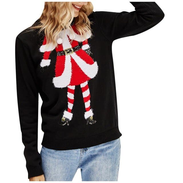 Dressbetty - Christmas Sweater Harajuku Knitted Little Penguin Cartoon Pullover O-neck Oversize Sweaters