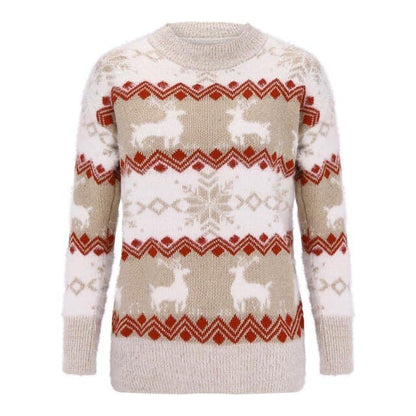 Dressbetty - Christmas Sweater Harajuku Knitted Little Penguin Cartoon Pullover O-neck Oversize Sweaters