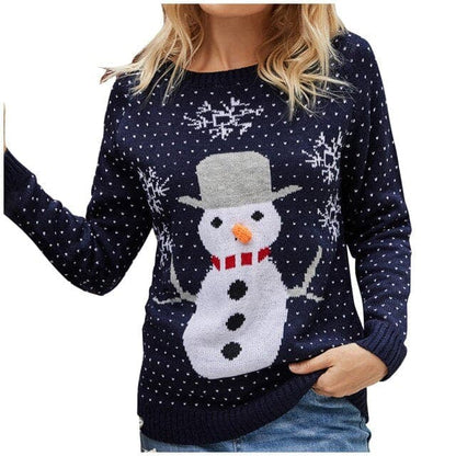 Dressbetty - Christmas Sweater Harajuku Knitted Little Penguin Cartoon Pullover O-neck Oversize Sweaters