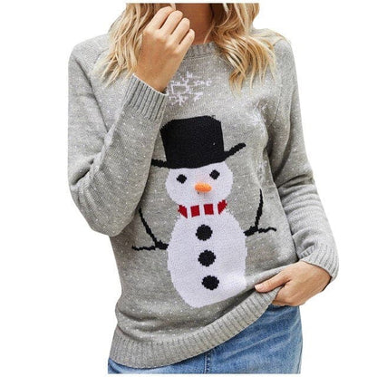 Dressbetty - Christmas Sweater Harajuku Knitted Little Penguin Cartoon Pullover O-neck Oversize Sweaters