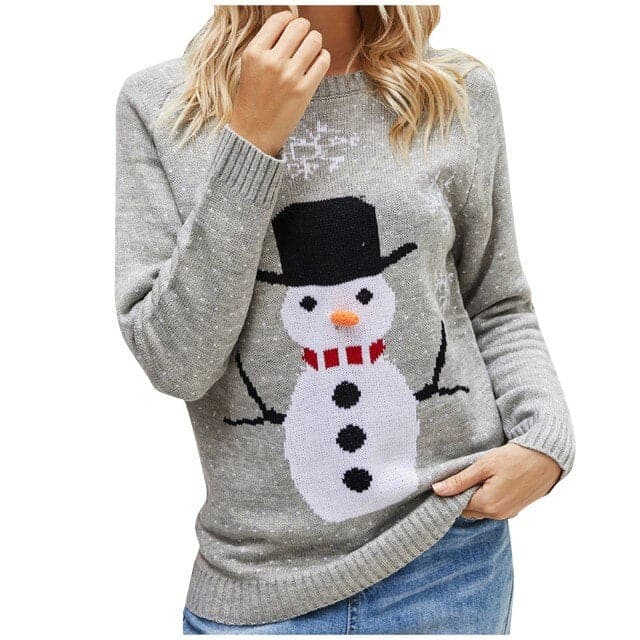 Dressbetty - Christmas Sweater Harajuku Knitted Little Penguin Cartoon Pullover O-neck Oversize Sweaters