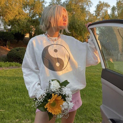 Y2k Sweatshirts Loose Clothes Retro Harajuku Tops Holiday Outfits 90s Hoodies
