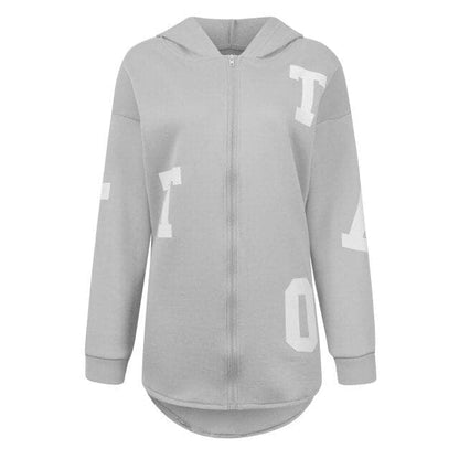 Hoodies Y2k Aesthetic Winter Zip Up Sweatshirt