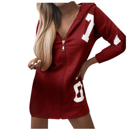 Hoodies Y2k Aesthetic Winter Zip Up Sweatshirt