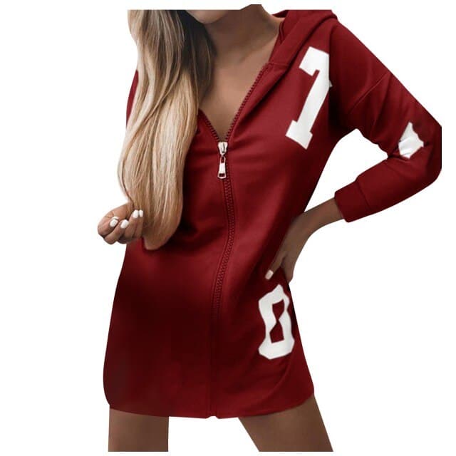 Hoodies Y2k Aesthetic Winter Zip Up Sweatshirt