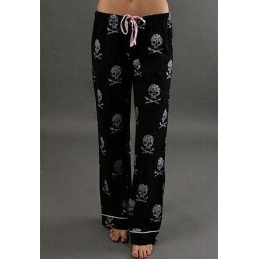 Skull Printed Bread Pants