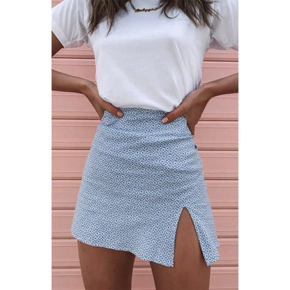 Wrapped in Cocktails High Waist Soft Mini Skirt
