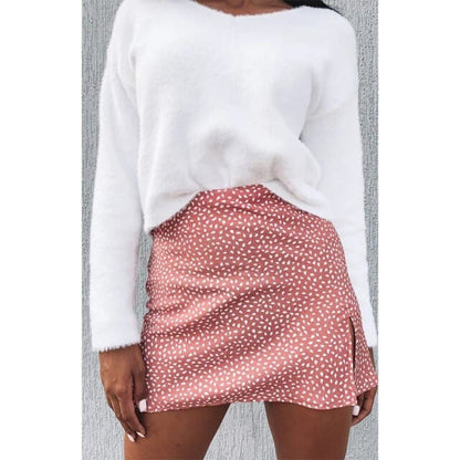 Wrapped in Cocktails High Waist Soft Mini Skirt